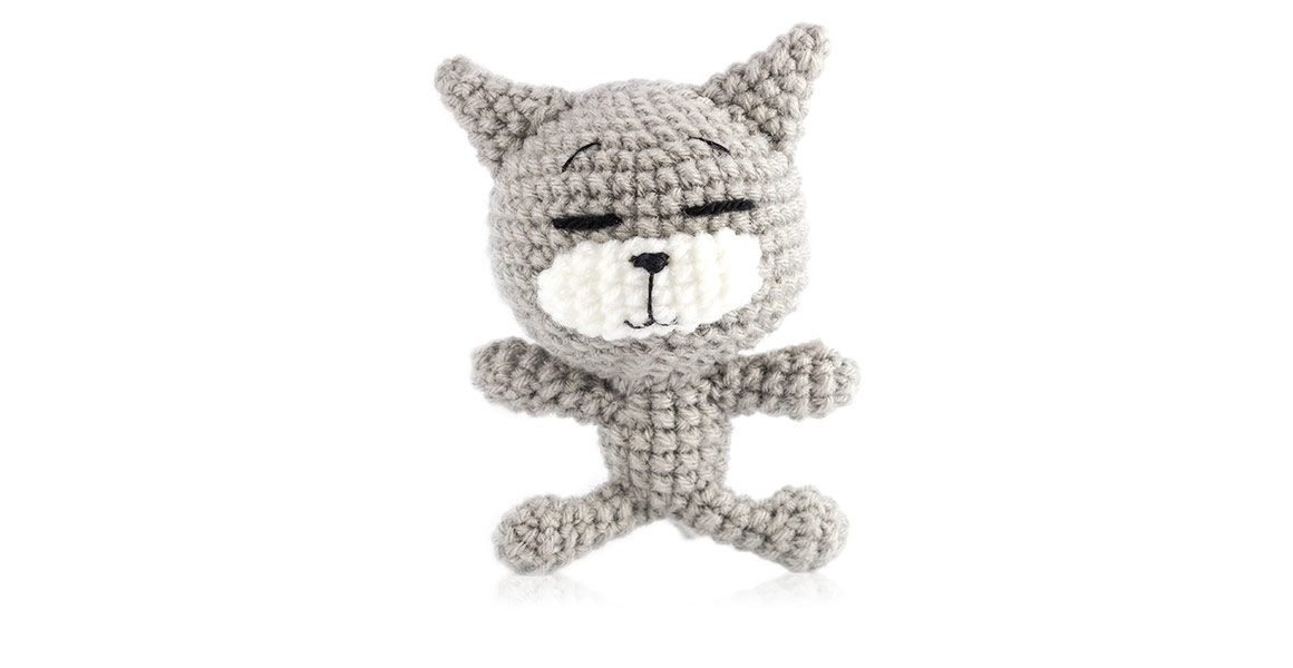 Handmade Knitted Cat
